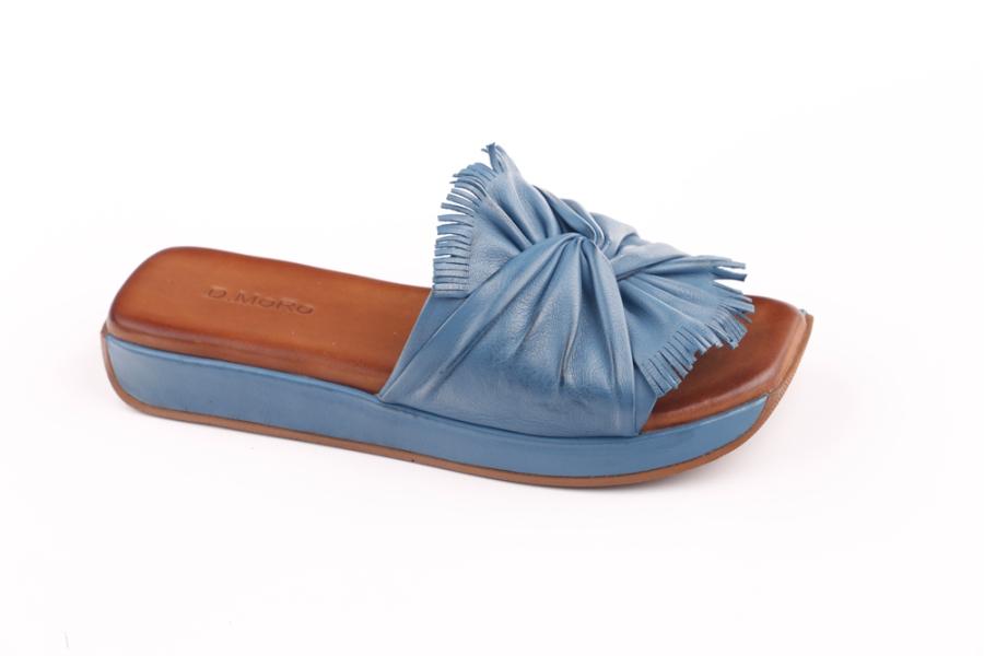 d.moro shoes Women Leather Slippers for summer: 210 Light Blue Leather (Wholesale)