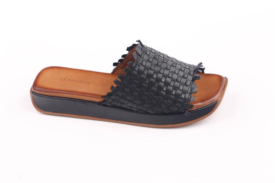 d.moro shoes Women Leather Slippers for summer: 229 Black Leather (Wholesale)