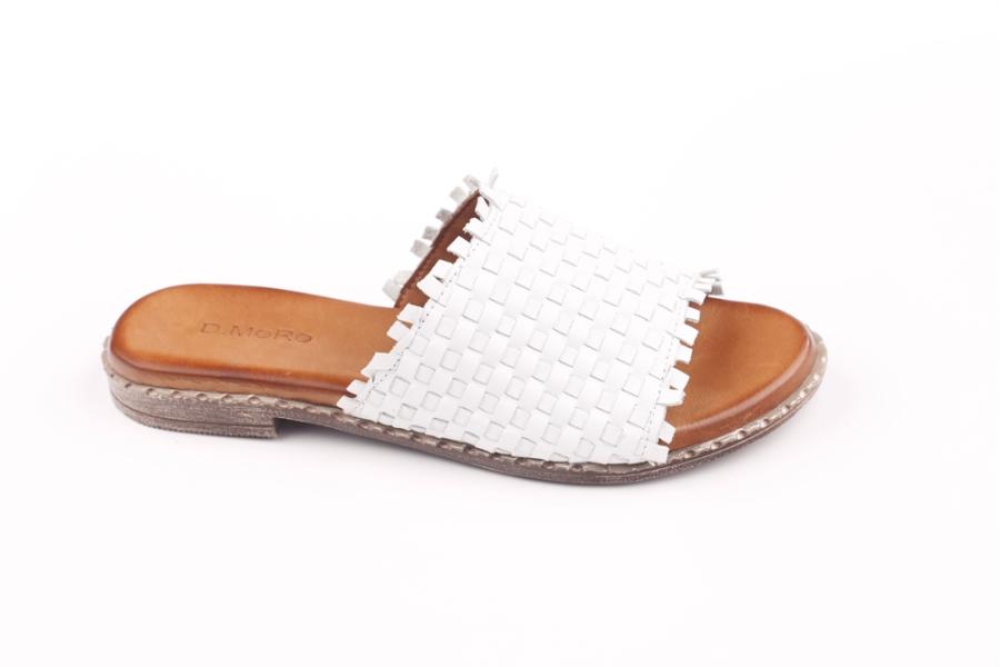 d.moro shoes Women Leather Slippers for summer: 229 White Leather (Wholesale)
