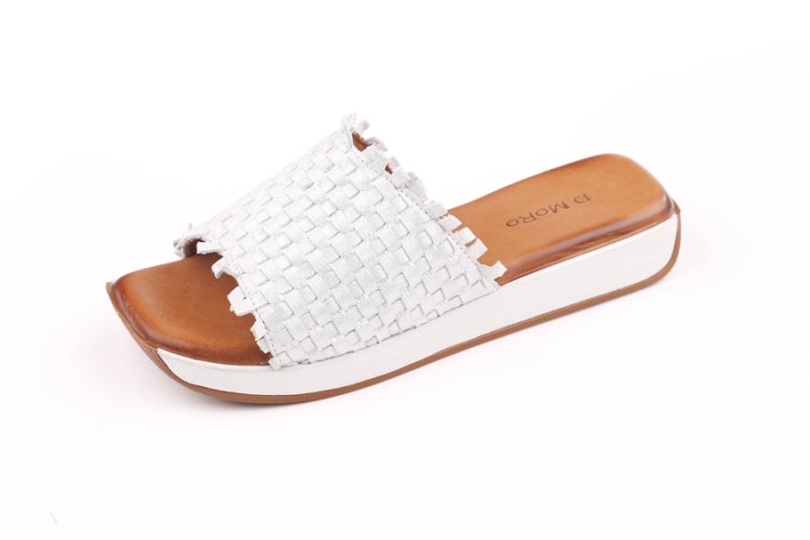 d.moro shoes Women Leather Slippers for summer: 229 White Leather (Wholesale)