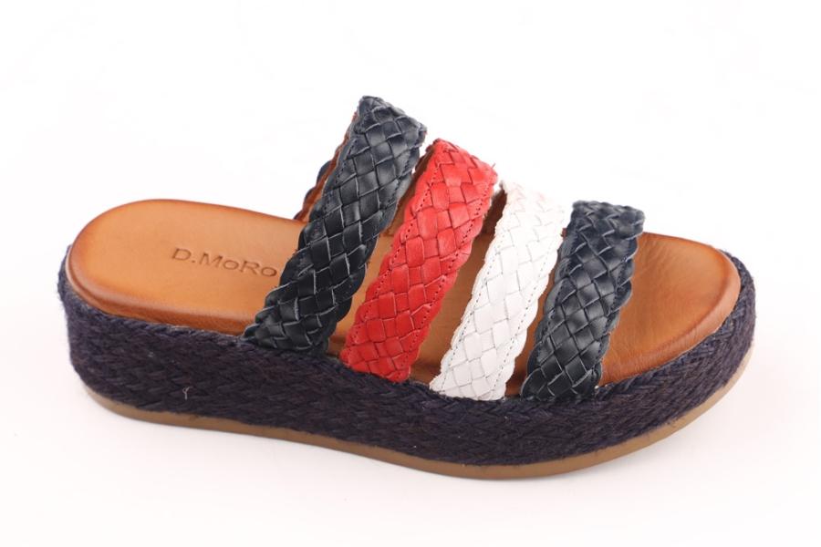 d.moro shoes Women Leather Slippers for summer: 255 Mix Color Leather (Wholesale)