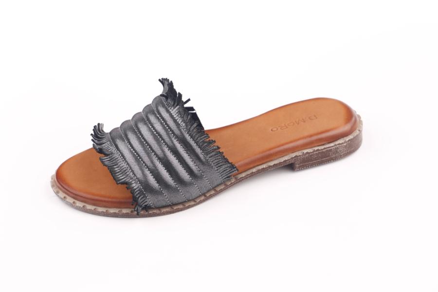d.moro shoes Women Leather Slippers for summer: 260 Black Leather (Wholesale)