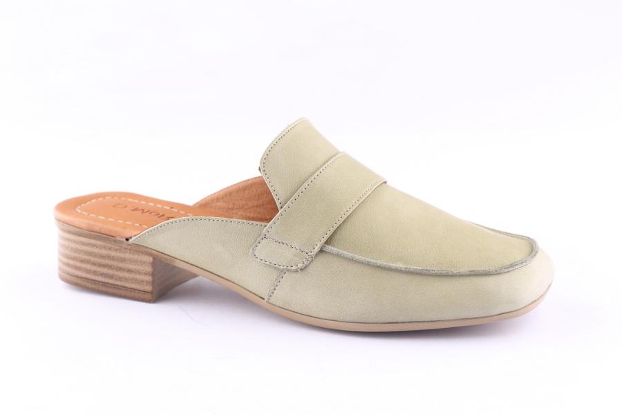 D.moro Shoes Women Leather Slippers For Summer: 3003 Light Green (Wholesale)
