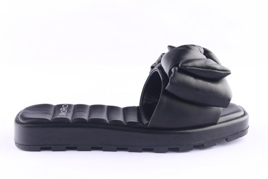 d.moro shoes Women Leather Slippers for Summer: 87017 Black (Wholesale)