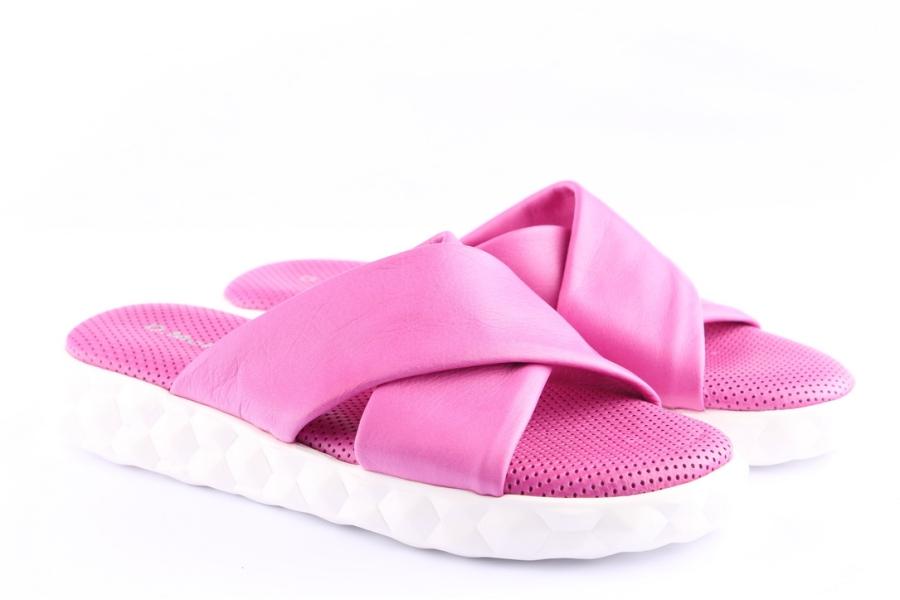 D.moro Shoes Women Leather Slippers For Summer: A282 Fuchsia (Wholesale)