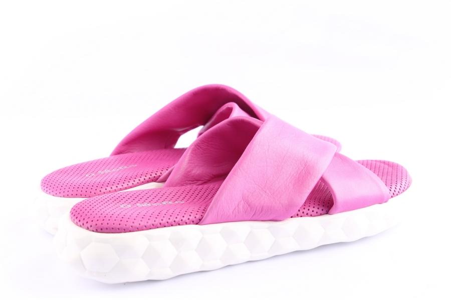 D.moro Shoes Women Leather Slippers For Summer: A282 Fuchsia (Wholesale)