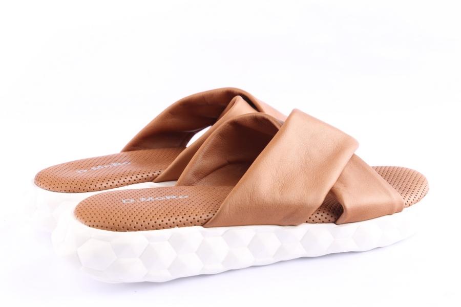 D.moro Shoes Women Leather Slippers For Summer: A282 Tan (Wholesale)