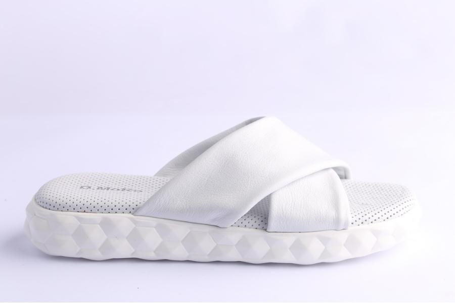 d.moro shoes Women Leather Slippers for Summer: A282 White (Wholesale)
