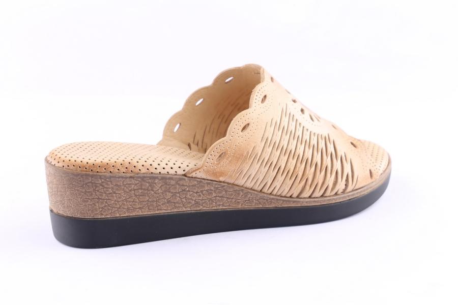 D.moro Shoes Women Leather Slippers For Summer: A381 Beige (Wholesale)