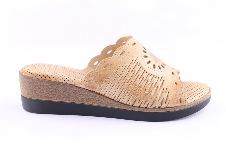 d.moro shoes Women Leather Slippers for Summer: A381 Beige (Wholesale)