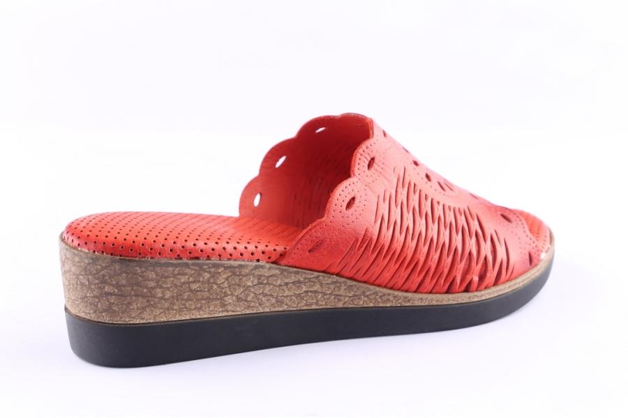 D.moro Shoes Women Leather Slippers For Summer: A381 Red (Wholesale)