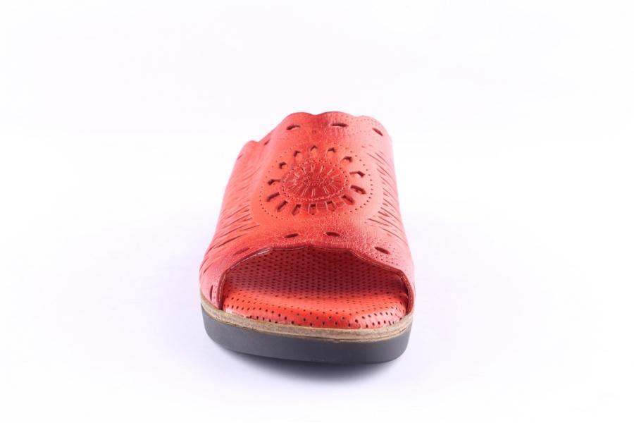 D.moro Shoes Women Leather Slippers For Summer: A381 Red (Wholesale)