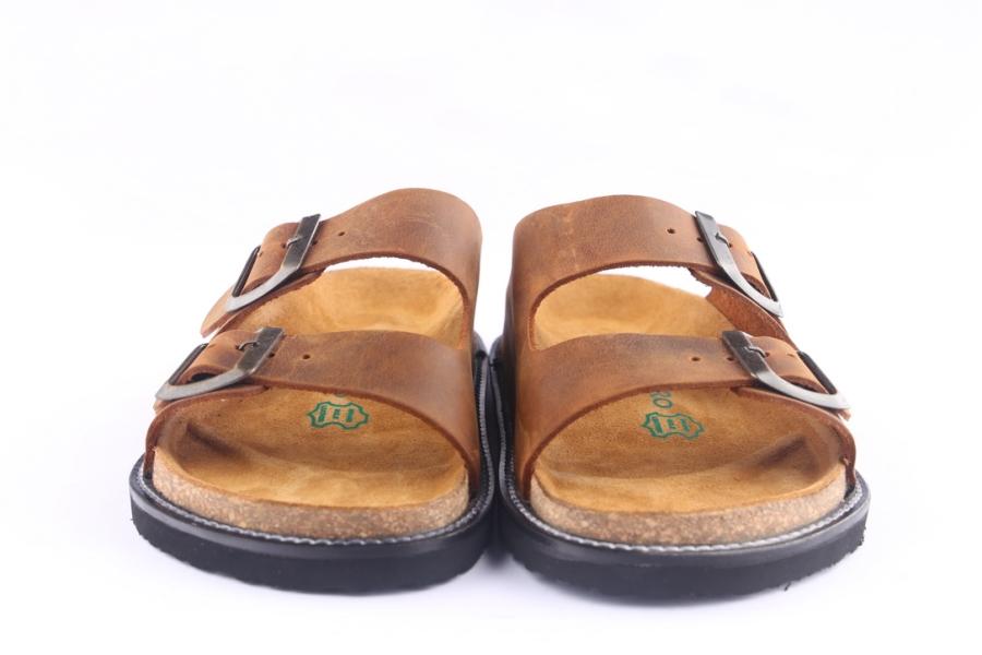 D.moro Shoes Women Leather Slippers For Summer: AHM Tan (Wholesale)