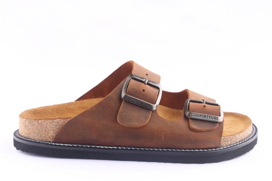 d.moro shoes Women Leather Slippers for Summer: AHM Tan (Wholesale)