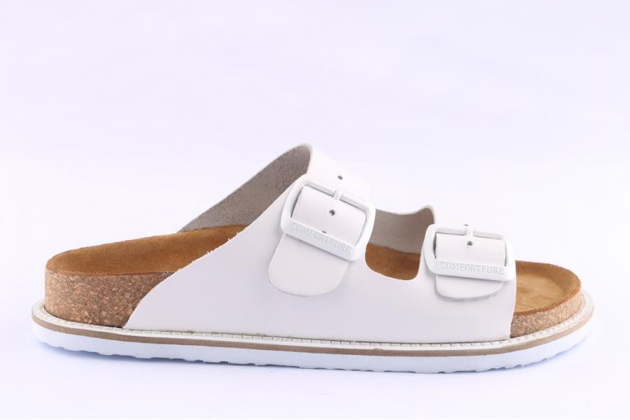 d.moro shoes Women Leather Slippers for Summer: AHM White (Wholesale)