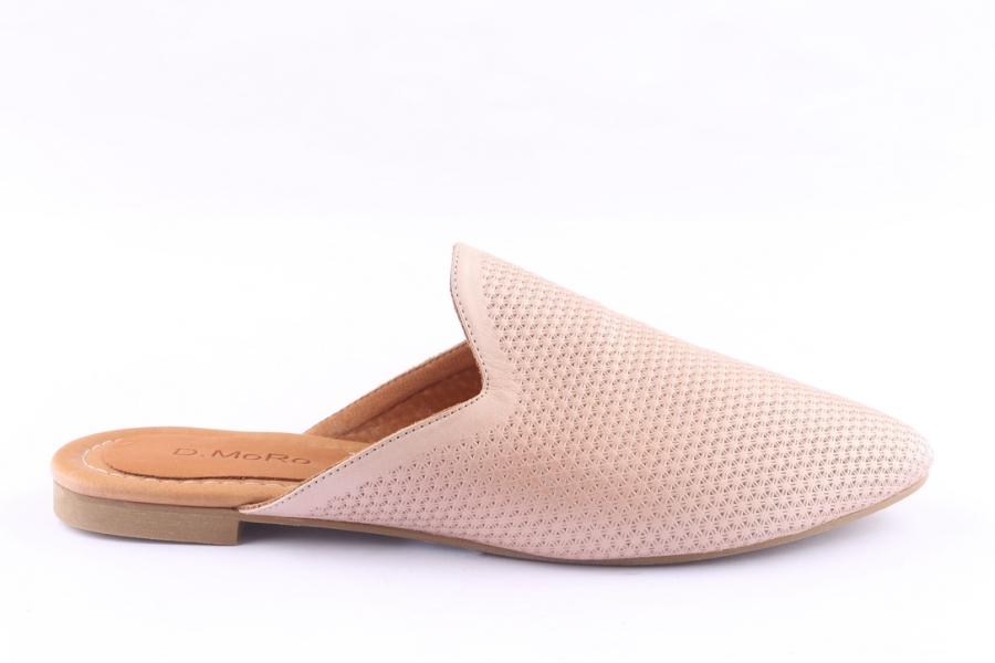 d.moro shoes Women Leather Slippers for Summer: ARJ-055 Powder (Wholesale)