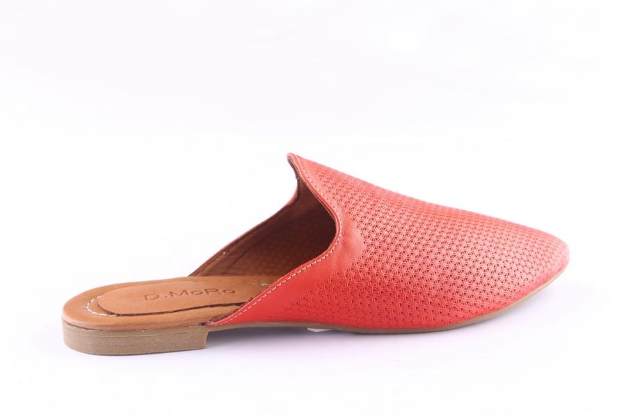 D.moro Shoes Women Leather Slippers For Summer: ARJ-055 Red (Wholesale)