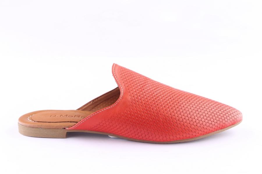 d.moro shoes Women Leather Slippers for Summer: ARJ-055 Red (Wholesale)