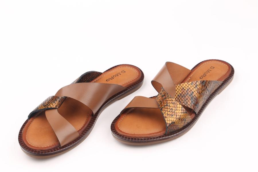 d.moro shoes Women Leather Slippers for summer: ASOS-2 Brown Leather (Wholesale)