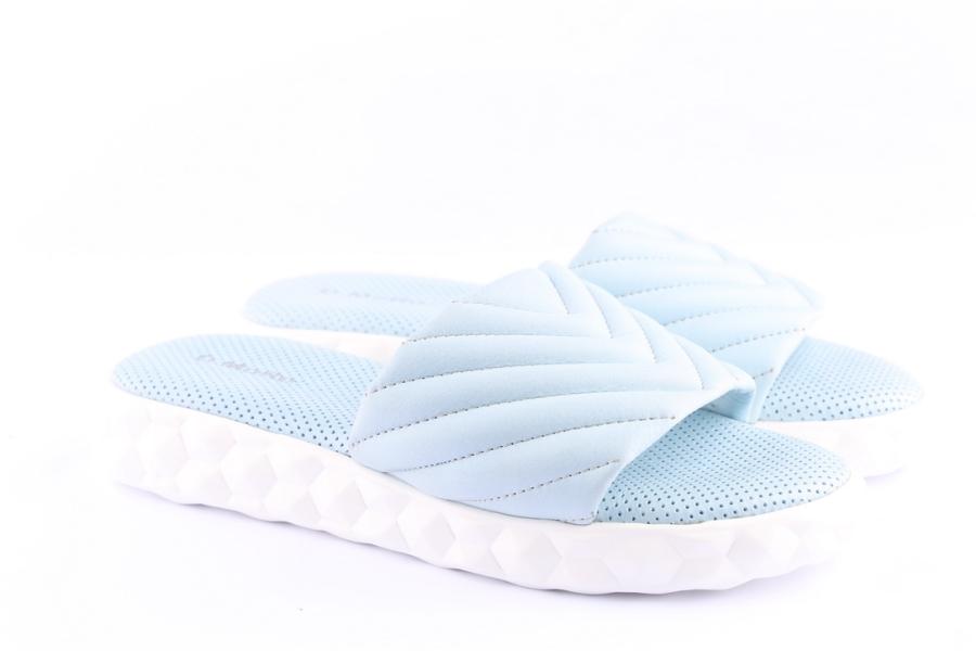 D.moro Shoes Women Leather Slippers For Summer: C701 Ice Blue (Wholesale)