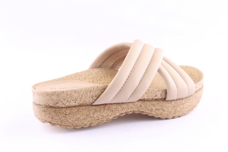 D.moro Shoes Women Leather Slippers For Summer: C711 Beige (Wholesale)