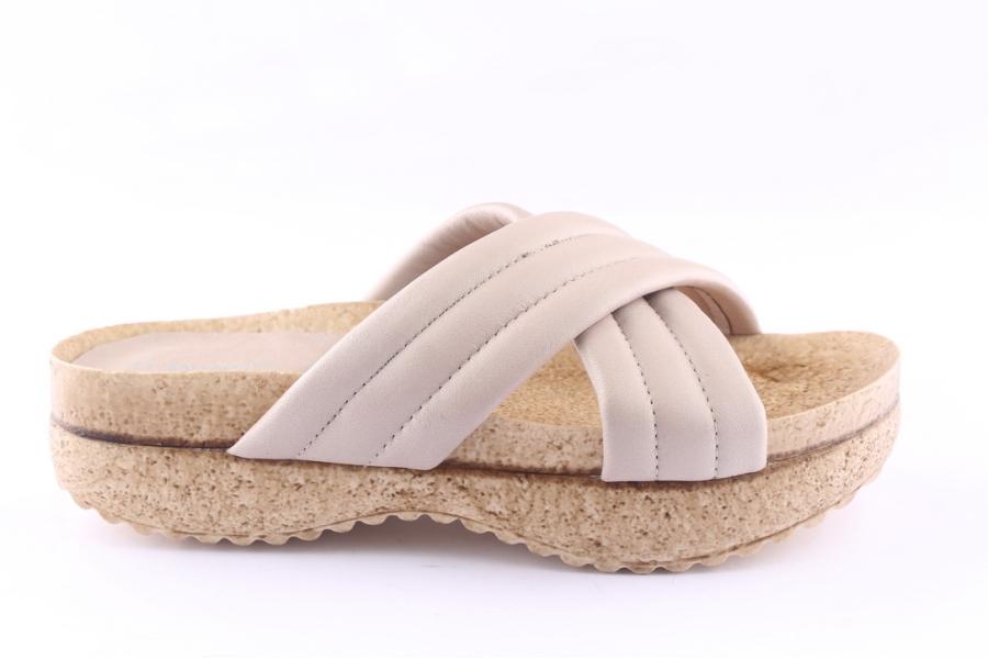 d.moro shoes Women Leather Slippers for Summer: C711 Silver Grey (Wholesale)