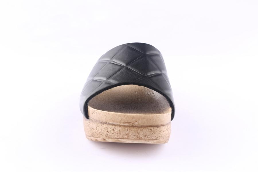 D.moro Shoes Women Leather Slippers For Summer: C712 Black (Wholesale)