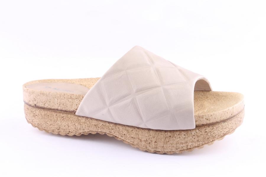 D.moro Shoes Women Leather Slippers For Summer: C712 Silver Grey (Wholesale)