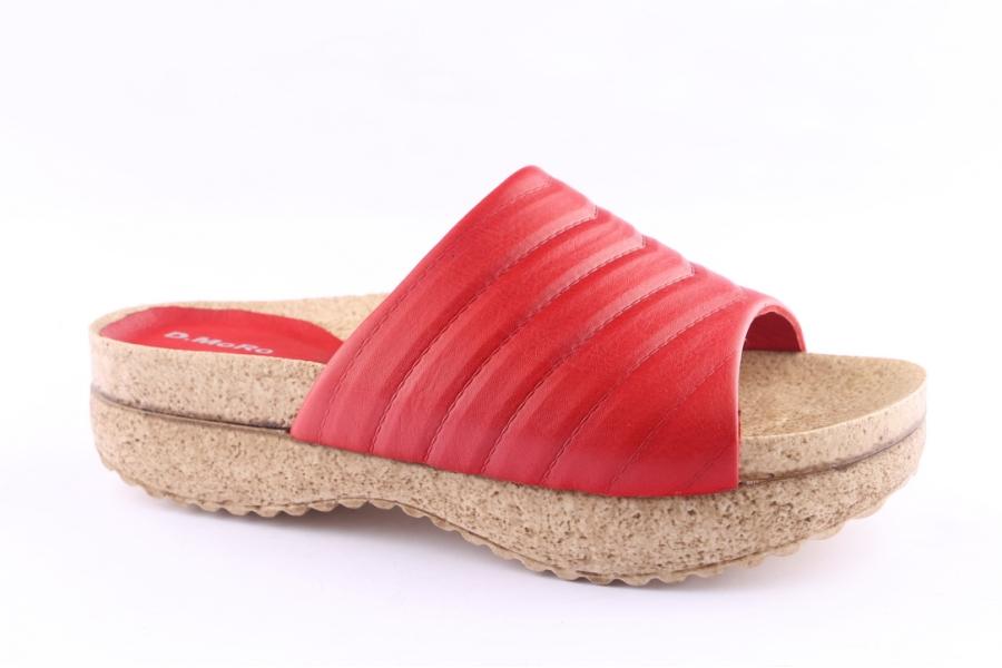 D.moro Shoes Women Leather Slippers For Summer: C713 Red (Wholesale)