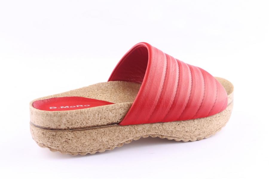 D.moro Shoes Women Leather Slippers For Summer: C713 Red (Wholesale)