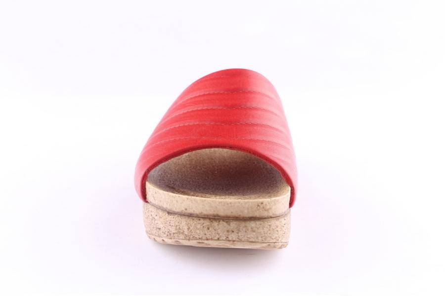 D.moro Shoes Women Leather Slippers For Summer: C713 Red (Wholesale)