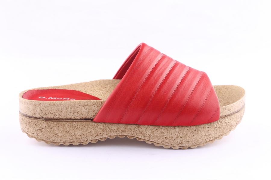 d.moro shoes Women Leather Slippers for Summer: C713 Red (Wholesale)