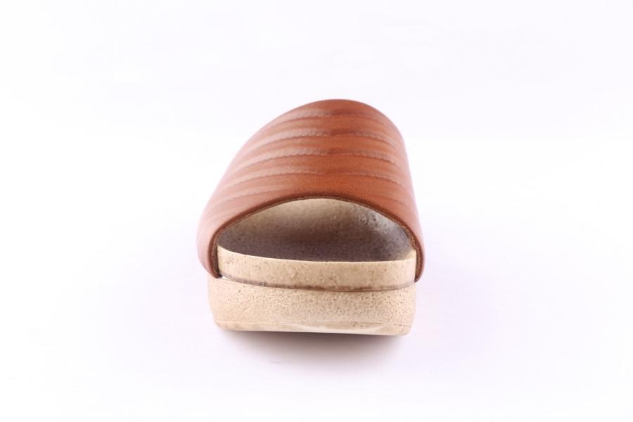 D.moro Shoes Women Leather Slippers For Summer: C713 Tan (Wholesale)