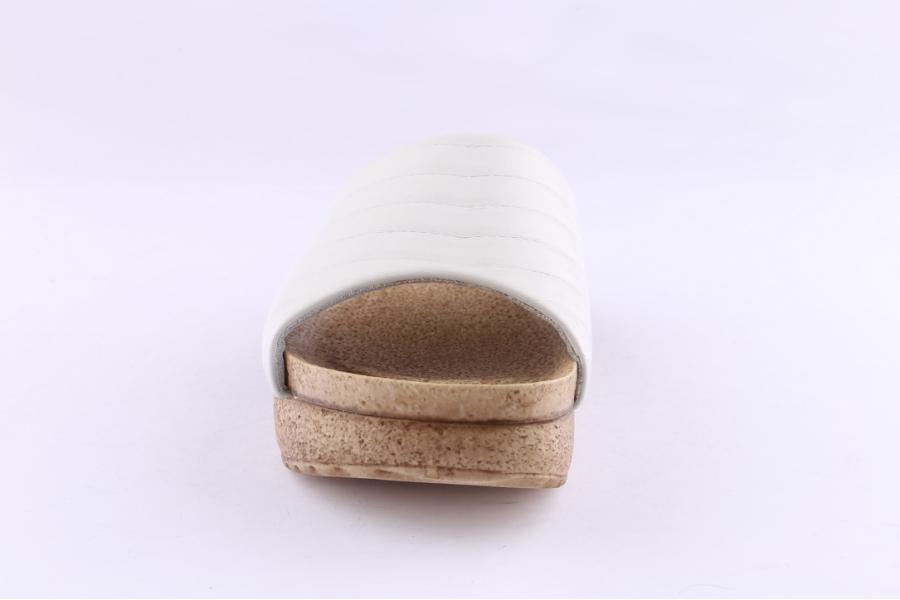 D.moro Shoes Women Leather Slippers For Summer: C713 White (Wholesale)