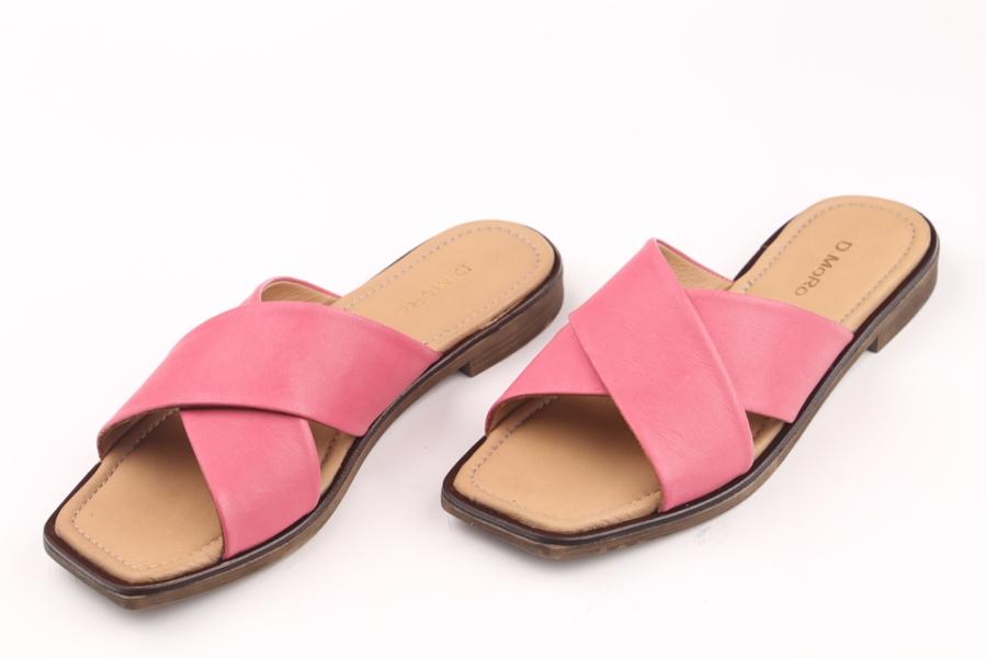 d.moro shoes Women Leather Slippers for summer: EVA-11 Pink Leather (Wholesale)