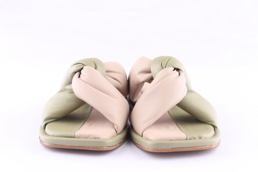 D.moro Shoes Women Leather Slippers For Summer: GLS-3 Light Green (Wholesale)