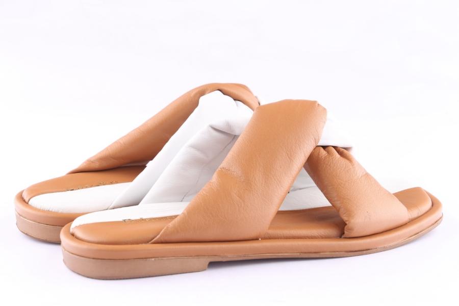 D.moro Shoes Women Leather Slippers For Summer: GLS-3 Tan (Wholesale)