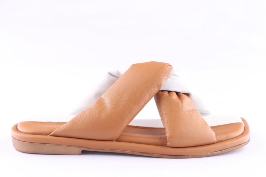 d.moro shoes Women Leather Slippers for Summer: GLS-3 Tan (Wholesale)