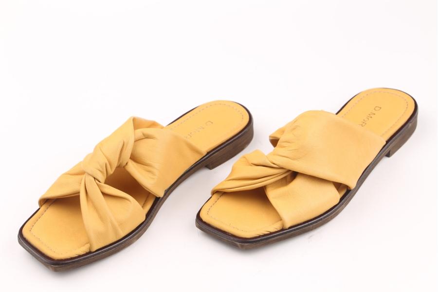 d.moro shoes Women Leather Slippers for summer: GLS-3 Yellow Leather (Wholesale)
