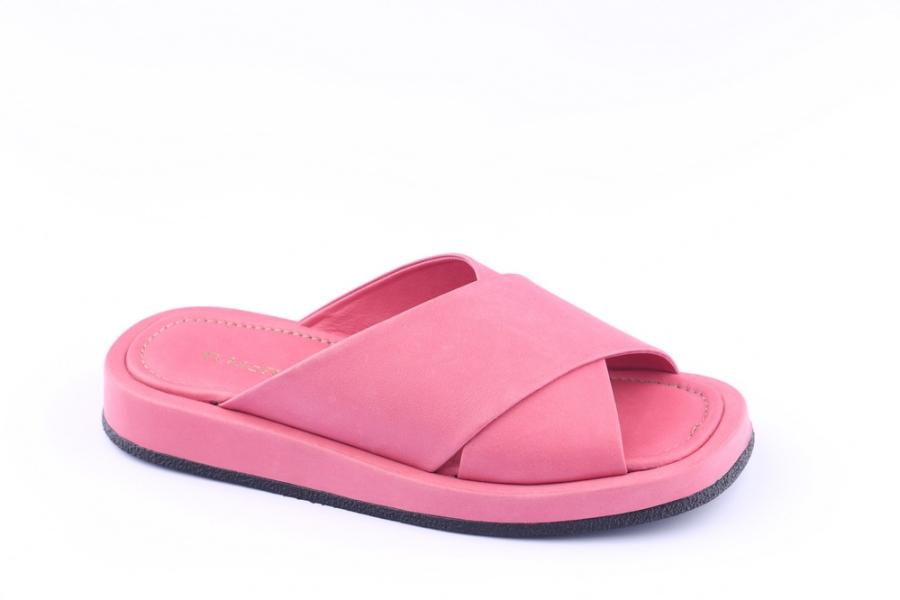 d.moro shoes Women Leather Slippers for summer: MORO-101 Fuchsia Leather (Wholesale)