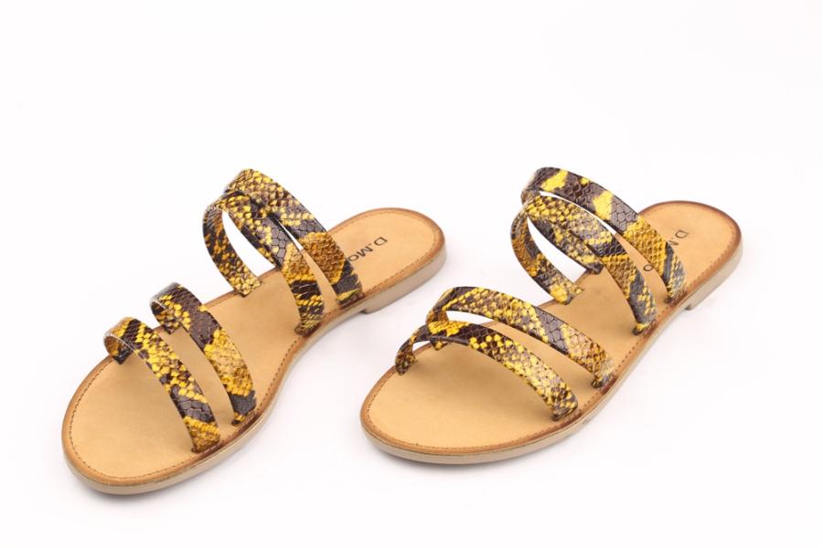 d.moro shoes Women Leather Slippers for summer: MORO-20 Mix Color Beige Leather (Wholesale)