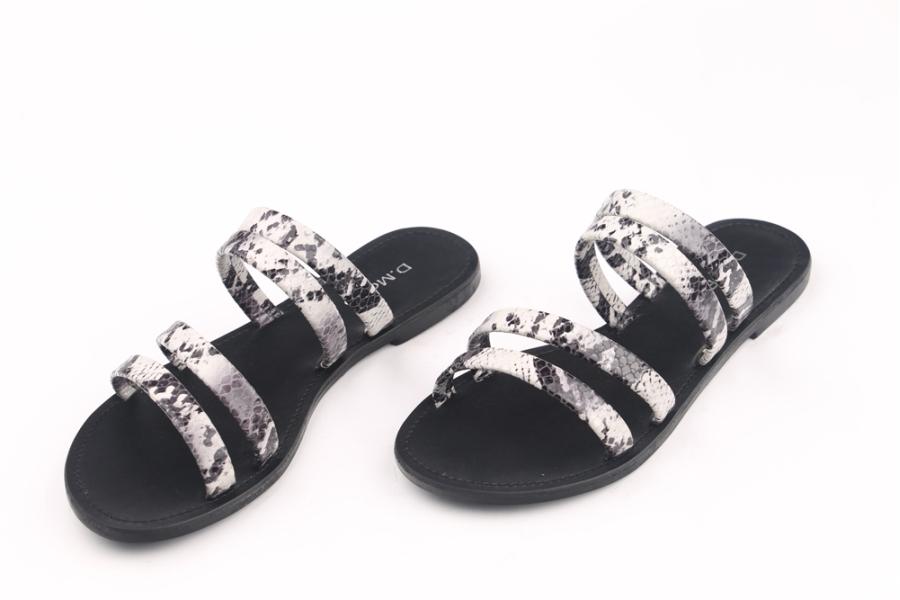 d.moro shoes Women Leather Slippers for summer: MORO-20 Mix Color Black Leather (Wholesale)