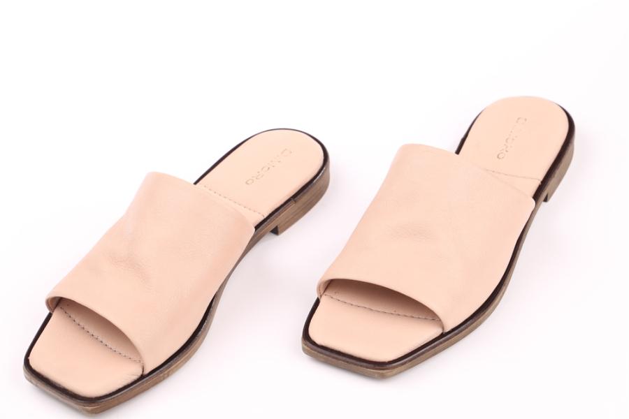 d.moro shoes Women Leather Slippers for summer: MORO-29 Beige Leather (Wholesale)