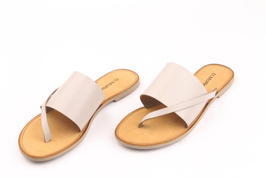 d.moro shoes Women Leather Slippers for summer: MORO-59 Bone Leather (Wholesale)