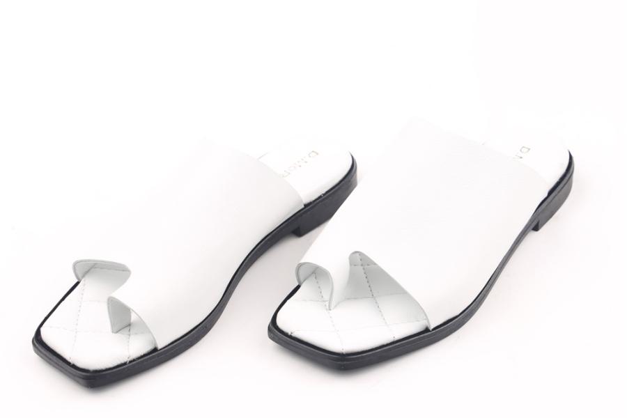 d.moro shoes Women Leather Slippers for summer: MORO-76 White Leather (Wholesale)