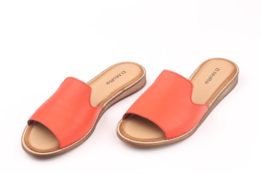 d.moro shoes Women Leather Slippers for summer: NAT-23 Brick Leather (Wholesale)