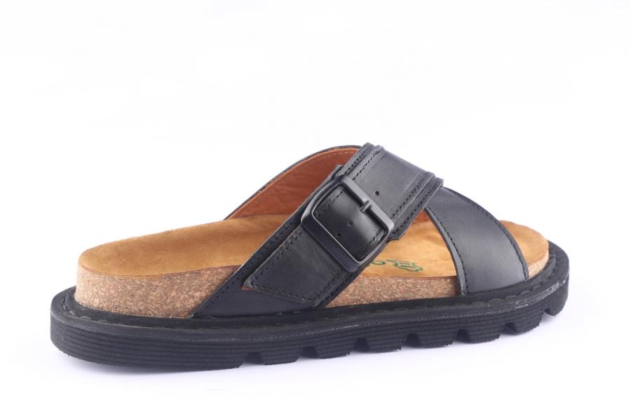 D.moro Shoes Women Leather Slippers For Summer: REY Black (Wholesale)