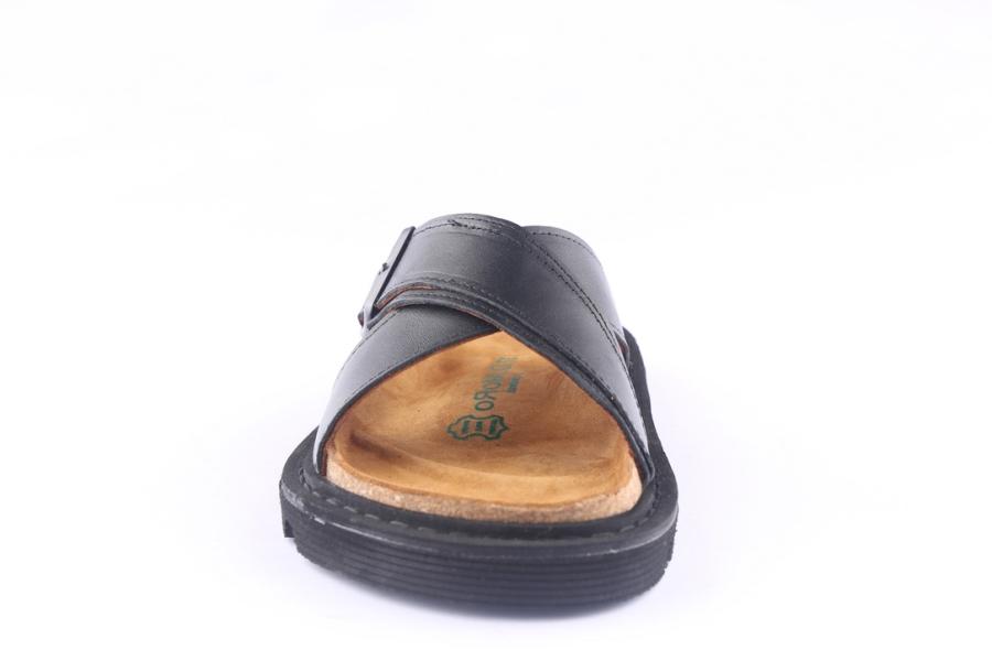 D.moro Shoes Women Leather Slippers For Summer: REY Black (Wholesale)