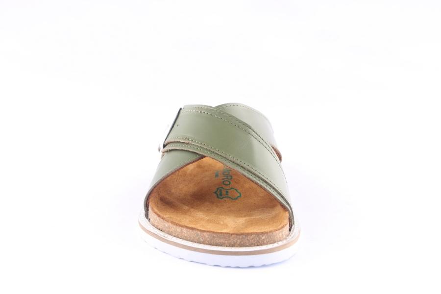 D.moro Shoes Women Leather Slippers For Summer: REY Green (Wholesale)