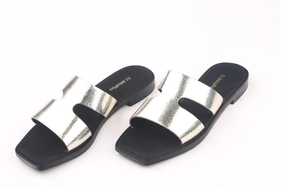 d.moro shoes Women Leather Slippers for summer: SEN-1 Gold Leather (Wholesale)